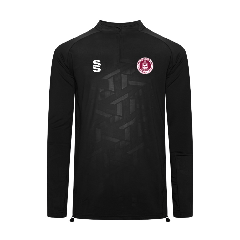 Chelmsford FC - Impact 1/4 Zip Performance Top - Black